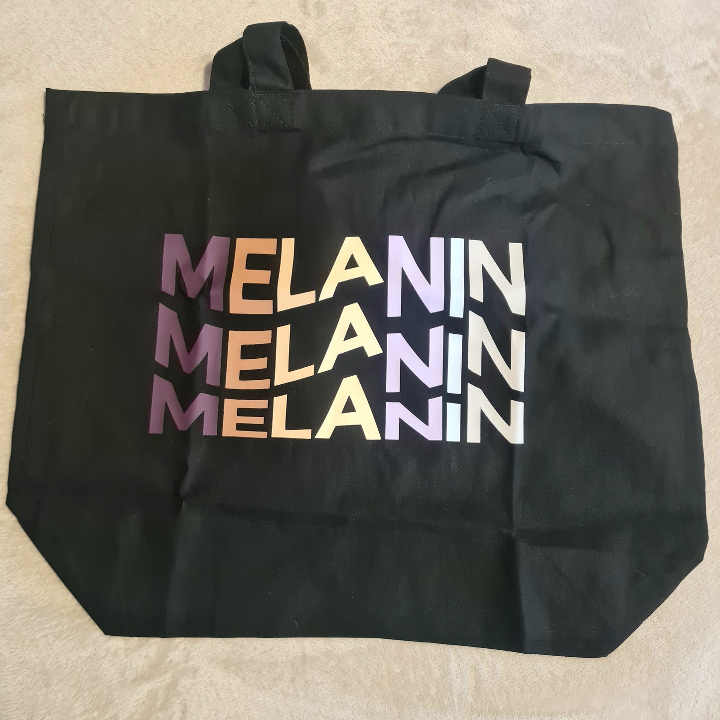 Large Black Quote Tote Bags